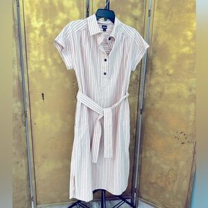 Patagonia Summer Midi Dress Size Small. Multi color stripe